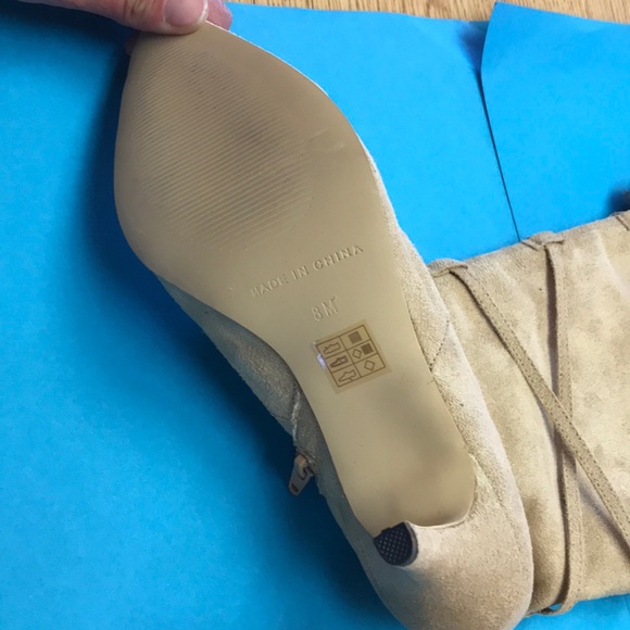 Leopard suede zippered boots - Picture 2 of 4